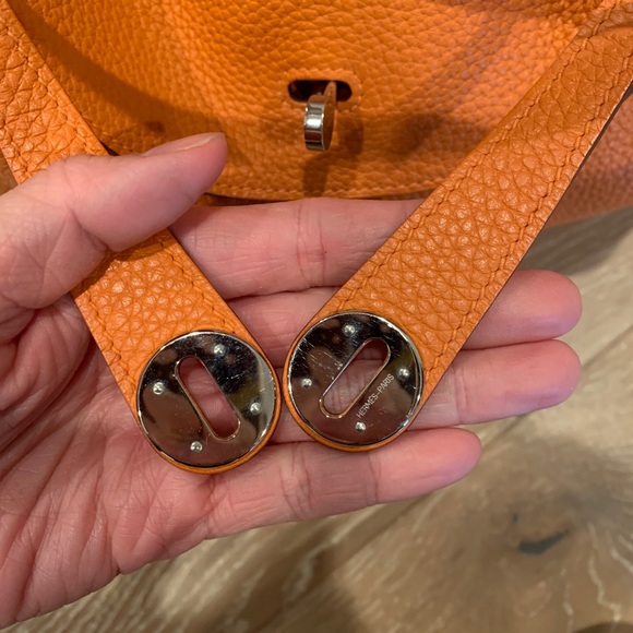 SOLD Hermes Lindy 30 orange - Picture 6 of 8